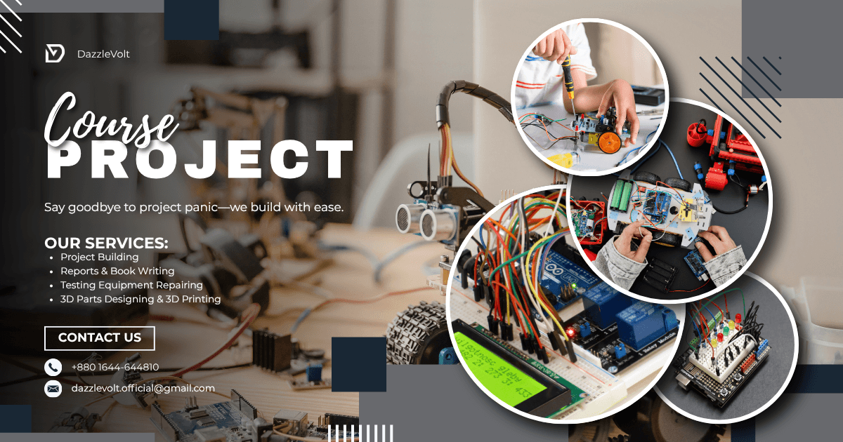 DazzleVolt Robotics — robotics parts, 3D printing, and custom project solutions in Bangladesh